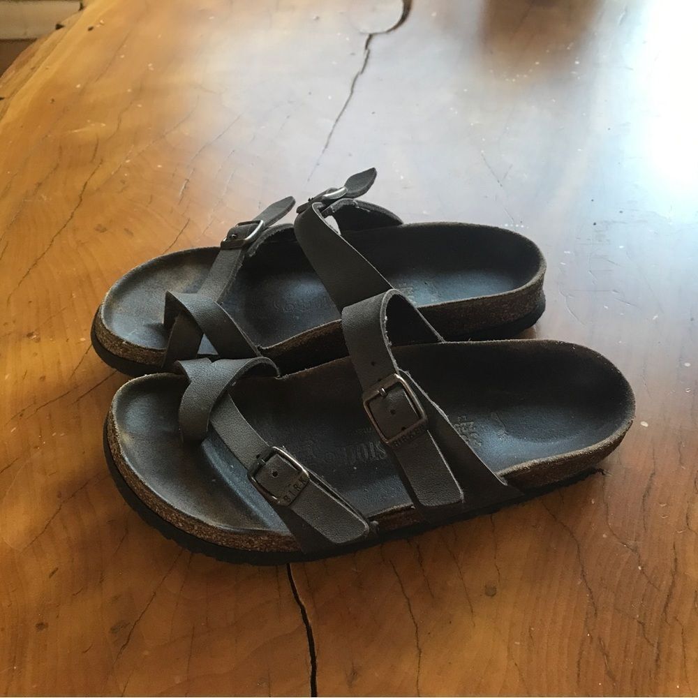 Birkenstock Mayari Birkibuc Sandals Toe Loop BirkoFlor (Regular 35 /US 5.5) - Picture 2 of 10